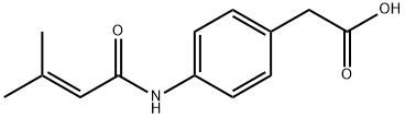 2-[4-(3-甲基丁-2-烯酰胺)苯基]乙酸 结构式