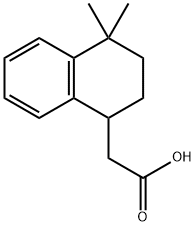 2-(4,4-dimethyl-1,2,3,4-tetrahydronaphthalen-1-yl)acetic acid 结构式