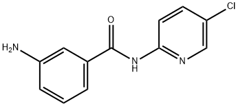 3-氨基-N-(5-氯吡啶-2-基)苯甲酰胺 结构式