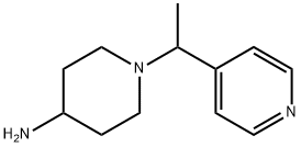 1-[1-(吡啶-4-基)乙基]哌啶-4-胺 结构式