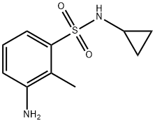 3-氨基-N-环丙基-2-甲基苯-1-磺酰胺 结构式