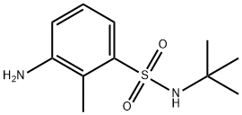 3-氨基-N-叔丁基-2-甲基苯-1-磺酰胺 结构式