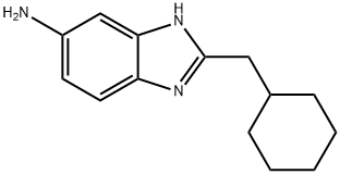 2-(cyclohexylmethyl)-1H-1,3-benzodiazol-5-amine 结构式