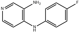 4-N-(4-fluorophenyl)pyridine-3,4-diamine 结构式