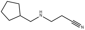 3-[(环戊基甲基)氨基]丙腈 结构式