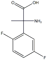 2-amino-2-(2,5-difluorophenyl)propanoic acid 结构式