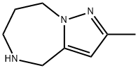 2-甲基-5,6,7,8-四氢-4H-吡唑并[1,5-A][1,4]二氮杂卓 结构式