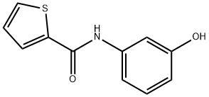 N-(3-羟基苯基)噻吩-2-酰胺 结构式