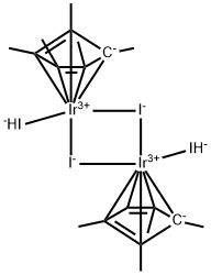 二碘(五甲基环戊二烯基)合铱(Ⅲ)二聚体 结构式