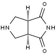 RAC-(3AR,6AS)-八氢吡咯并[3,4-C]吡咯-1,3-二酮 结构式