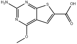 2-AMINO-4-METHOXYTHIENO[2,3-D]PYRIMIDINE-6-CARBOXYLIC ACID 结构式