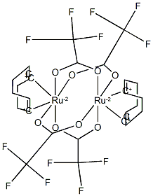 (1,5-环辛二烯基)双(三氟乙酸)钌(II)二聚体 结构式