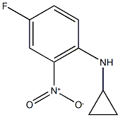 N-Cyclopropyl-4-fluoro-2-nitroaniline 结构式