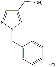 (1-Benzyl-1H-pyrazol-4-yl)methylaminehydrochloride 结构式