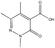 2,5,6-TRIMETHYL-3-OXO-2,3-DIHYDROPYRIDAZINE-4-CARBOXYLIC ACID 结构式