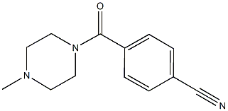 4-[(4-METHYLPIPERAZIN-1-YL)CARBONYL]BENZONITRILE 结构式