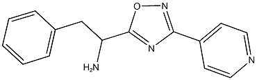2-PHENYL-1-(3-PYRIDIN-4-YL-1,2,4-OXADIAZOL-5-YL)ETHANAMINE 结构式