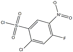 2-chloro-4-fluoro-5-nitrobenzenesulfonyl chloride 结构式