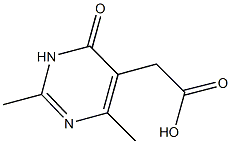 (2,4-dimethyl-6-oxo-1,6-dihydropyrimidin-5-yl)acetic acid 结构式