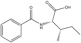 (2S,3S)-2-(benzoylamino)-3-methylpentanoic acid 结构式