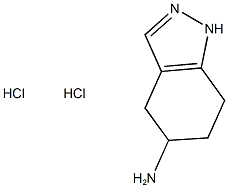 4,5,6,7-tetrahydro-1H-indazol-5-amine dihydrochloride 结构式