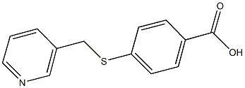 4-[(pyridin-3-ylmethyl)thio]benzoic acid 结构式