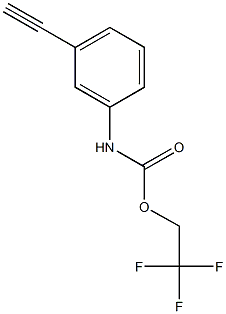 2,2,2-trifluoroethyl 3-ethynylphenylcarbamate 结构式