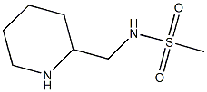 N-(piperidin-2-ylmethyl)methanesulfonamide 结构式