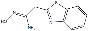 2-(1,3-benzothiazol-2-yl)-N'-hydroxyethanimidamide 结构式