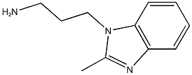 3-(2-methyl-1H-benzimidazol-1-yl)propan-1-amine 结构式