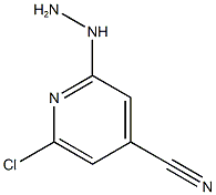 2-chloro-6-hydrazinylpyridine-4-carbonitrile 结构式