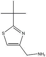 (2-tert-butyl-1,3-thiazol-4-yl)methanamine 结构式