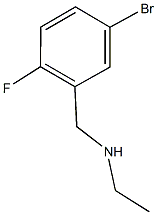 [(5-bromo-2-fluorophenyl)methyl](ethyl)amine 结构式