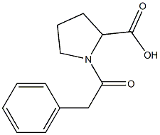 1-(2-phenylacetyl)pyrrolidine-2-carboxylic acid 结构式