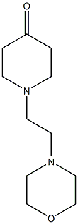 1-[2-(morpholin-4-yl)ethyl]piperidin-4-one 结构式