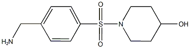 1-{[4-(aminomethyl)phenyl]sulfonyl}piperidin-4-ol 结构式