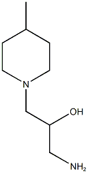 1-amino-3-(4-methylpiperidin-1-yl)propan-2-ol 结构式