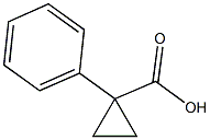 1-phenylcyclopropane-1-carboxylic acid 结构式