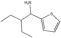 2-(1-amino-2-ethylbutyl)thiophene 结构式