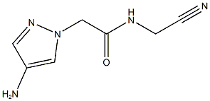 2-(4-amino-1H-pyrazol-1-yl)-N-(cyanomethyl)acetamide 结构式