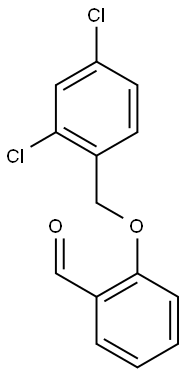 2-[(2,4-dichlorophenyl)methoxy]benzaldehyde 结构式