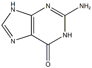 2-amino-6,9-dihydro-1H-purin-6-one 结构式