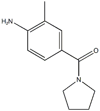 2-methyl-4-(pyrrolidin-1-ylcarbonyl)aniline 结构式
