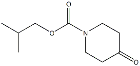 2-methylpropyl 4-oxopiperidine-1-carboxylate 结构式