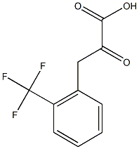2-oxo-3-[2-(trifluoromethyl)phenyl]propanoic acid 结构式