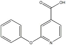 2-phenoxypyridine-4-carboxylic acid 结构式