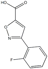 3-(2-fluorophenyl)-1,2-oxazole-5-carboxylic acid 结构式