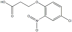 3-(4-chloro-2-nitrophenoxy)propanoic acid 结构式