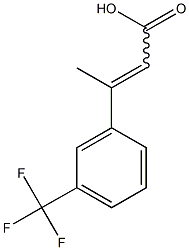 3-[3-(trifluoromethyl)phenyl]but-2-enoic acid 结构式