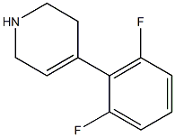 4-(2,6-difluorophenyl)-1,2,3,6-tetrahydropyridine 结构式